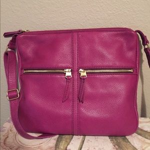 Magenta Fossil crossbody